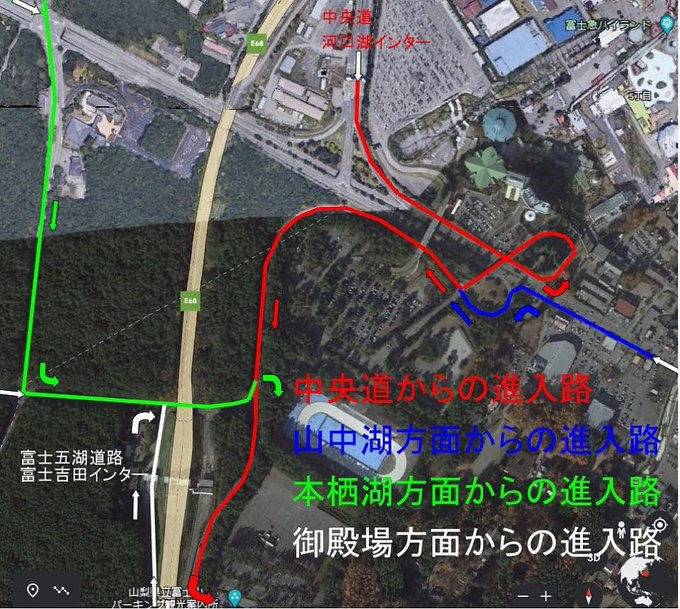 ALL JAPAN 4A-G FESTIVAL 進入路図